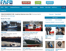 Tablet Screenshot of findafishingboat.com